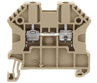 Radskenekontakt för DIN-skena 2,5mm² beige (17100.2)