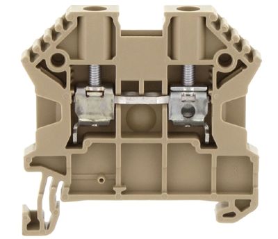 Radskenekontakt för DIN-skena 4mm² beige (17104.2)