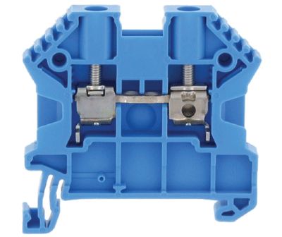 Rälsanslutning för DIN-skena 4mm² blå (17104.5)