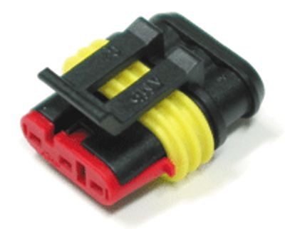 Kopplingsram SuperSeal-serien för honkontakter 3-polig (282087-1)