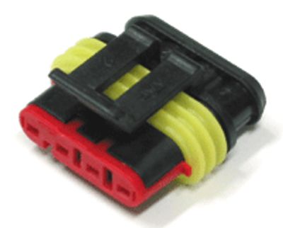 Kopplingsram SuperSeal-serien för honkontakter 4-polig (282088-1)