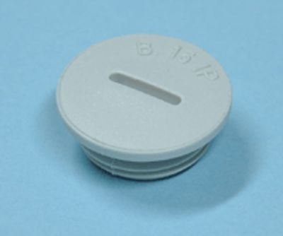 Plugg i plast M16 grå