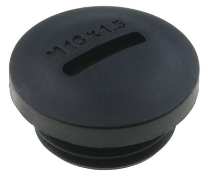 Plugg i plast M16 svart