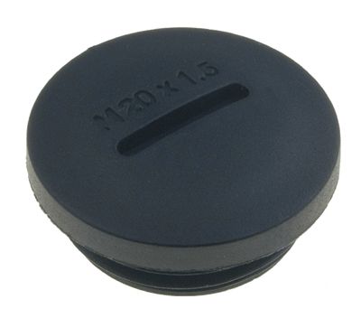 Plugg i plast M20 svart