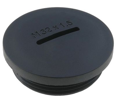Plugg i plast M32 svart