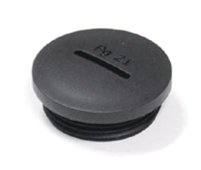 Plugg i plast PG21 svart