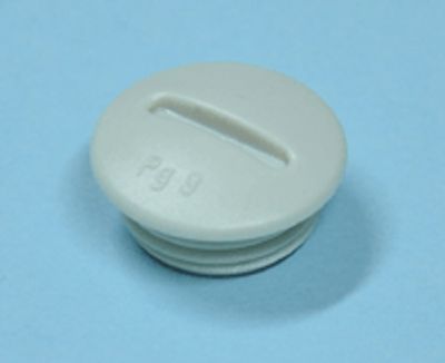 Plugg i plast PG9 grå