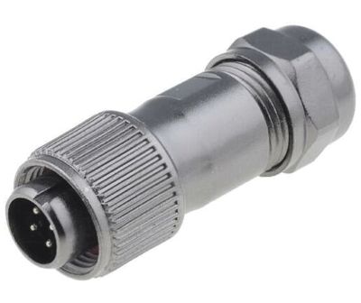 Vattentät kontakt IP67 4-polig hane