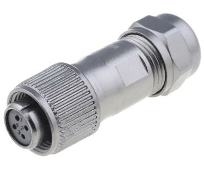 Vattentät kontakt IP67 4-polig hona