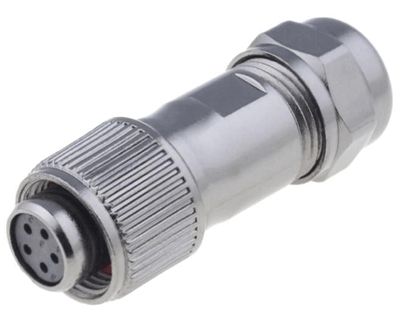 Vattentät kontakt IP67 5-polig hona