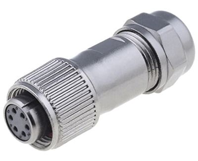 Vattentät kontakt IP67 6-polig hona