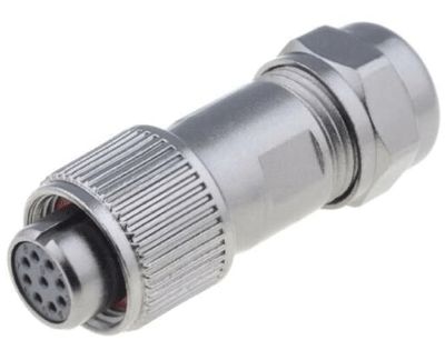 Vattentät kontakt IP67 9-polig hona