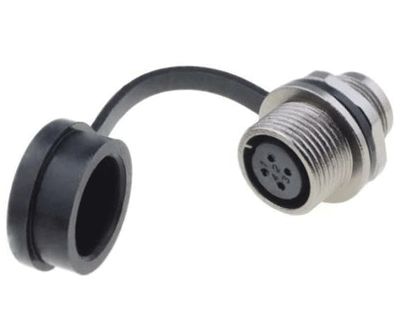 Vattentät chassikontakt IP67 4-polig hona