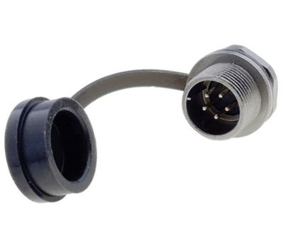 Vattentät chassikontakt IP67 5-polig hane