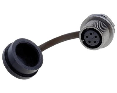 Vattentät chassikontakt IP67 5-polig hona