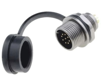 Vattentät chassikontakt IP67 9-polig hane