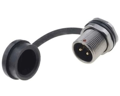 Vattentät husskontakt IP67 2-polig hane