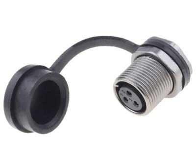 Vattentät chassikontakt IP67 3-polig hona