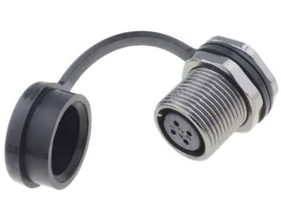 Vattentät chassikontakt IP67 4-polig hona