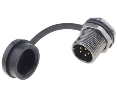 Vattentät chassikontakt IP67 5-polig hane