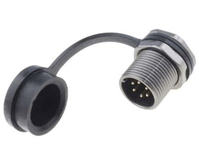 Vattentät chassikontakt IP67 6-polig hane