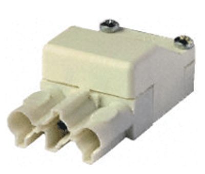 Kontakt ST18-serien 3-polig hona vit *