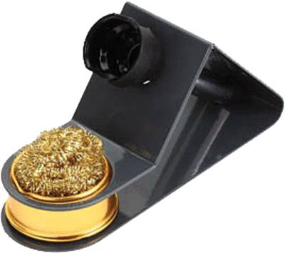 Lödstation för små lödkolvar med metallullsrengörare