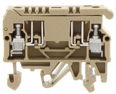 Säkringslistanslutning för DIN-skena 500V 6,3A beige (1078.2)