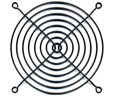 Fingerbeskydd 120x120mm metall svart