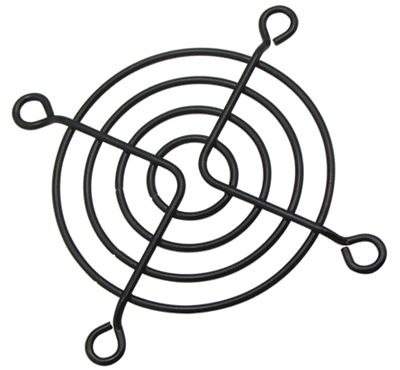 Finger skydd 60x60mm metall svart