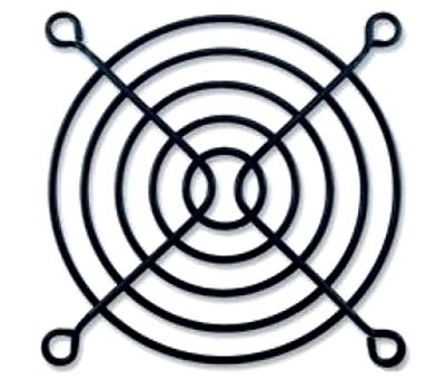 Fingerbeskydd 80x80mm metall svart