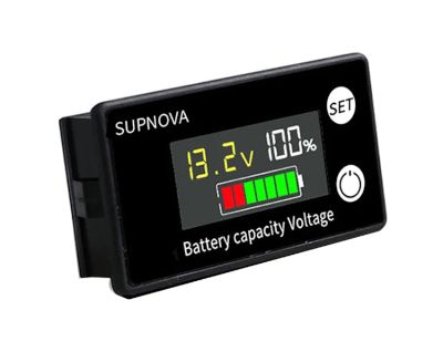 Digital LCD-panelmätare för batterier 8-100Vdc