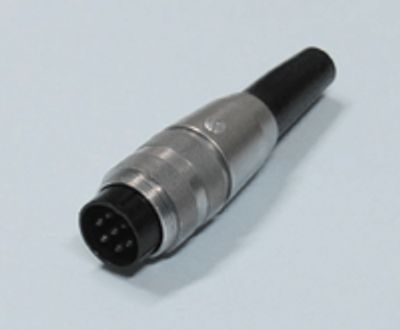 DIN-kontakt med skruvlåsning 7-polig hane