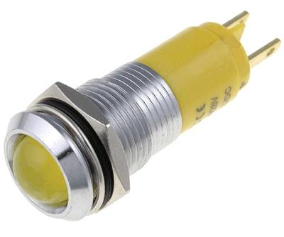 LED-skyltbelysningsarmatur 14mm 230Vac gul
