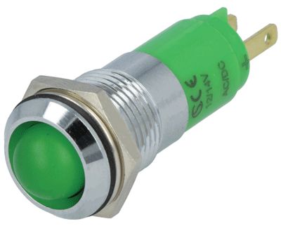 LED-skyltbelysningsarmatur 14mm 230Vac grön