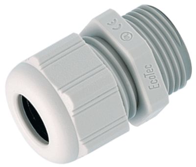 Plastbussning M16 ljusgrå