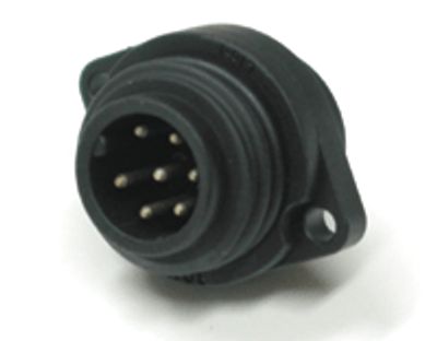 Vattentät chassikontakt IP67 7-polig hane