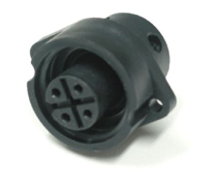 Vattentät chassikontakt IP67 4-polig hona