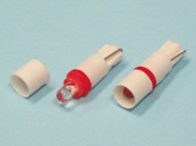 LED-lampa T5 W2x4,6d 24Vdc röd *