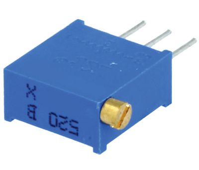 Cermet-multivändtrimmerpotentiometer. stående modell 20kohm