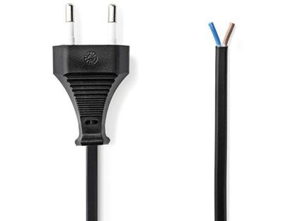 EURO-nätkabel CEE 7/16 svart 2m (465-01014)