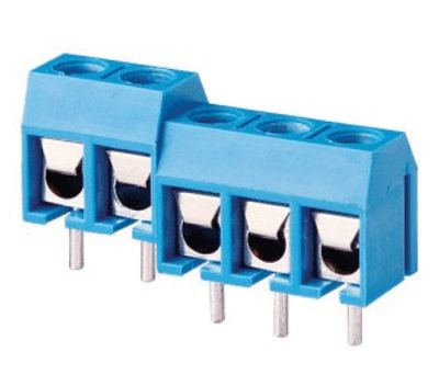 Skruvanslutningslist för kretskort 2-polig R-5,08