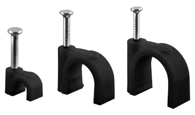 Spikklämma 9mm svart 100 st/fp