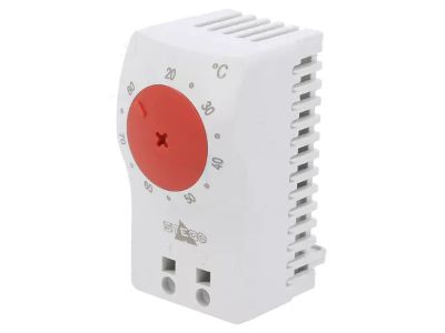 Justerbar termostat öppningsbar +20...+80°C 10A 250Vac