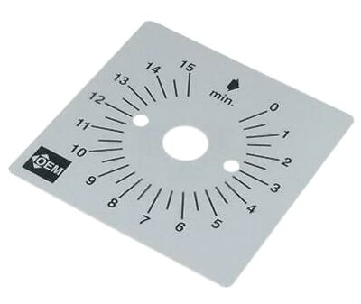 Skalplatta för mekanisk timer TIMER-15 (0-15 min)