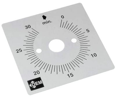 Skalplatta för mekanisk timer TIMER-30 (0-30 min)