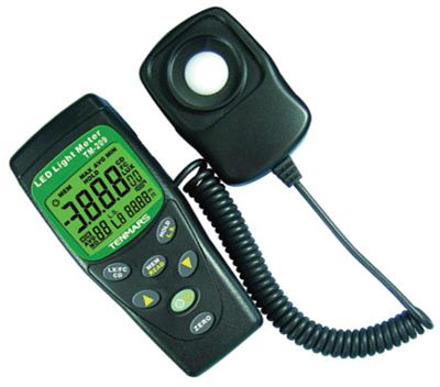 Digital LED-belysningsmätare 400000 lux