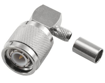 TNC-kontakt hane/vinkel pressad 50ohm RG-58U/RG-141U