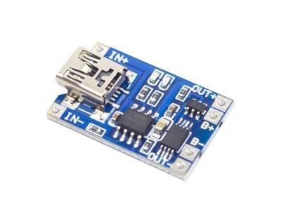Laddningskrets Li-Ion 3,6Vdc 1A mini-USB