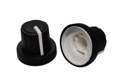 Enhetshuvud, nylon 6mm/16mm svart